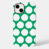 Jade Asian Moods Ikat Dots Case-Mate iPhone Hülle (Rückseite)