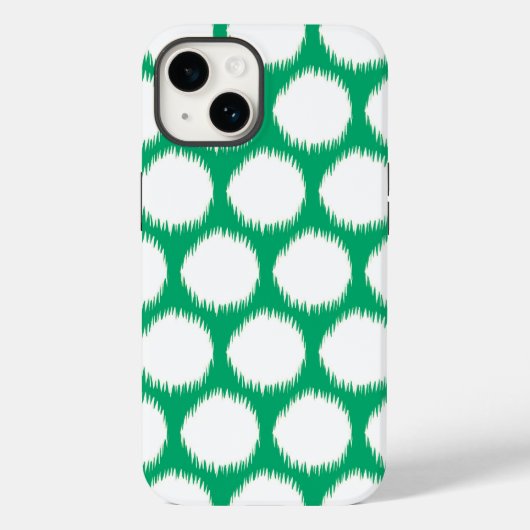 Jade Asian Moods Ikat Dots Case-Mate iPhone Hülle (Rückseite)