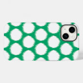 Jade Asian Moods Ikat Dots Case-Mate iPhone Hülle (Rückseite (Horizontal))