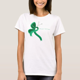 Jade Awareness Ribbon Butterfly T - Shirt