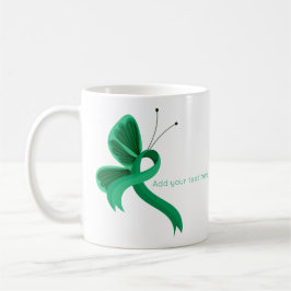 Jade Awareness Ribbon Butterfly Tasse