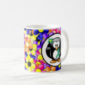 Jade Awareness Ribbon Penguin Kaffeetasse (VorderseiteRechts)