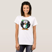 Jade Awareness Ribbon Penguin T-Shirt (Vorne ganz)