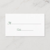 Jade Blüh Besondere Anlass Platzkarte (Rückseite)