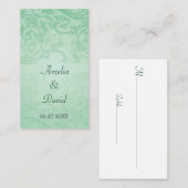 Jade Blüh Besondere Anlass Platzkarte (Vorne/Hinten)