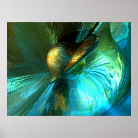Jade Blume Abstrakt Poster (Vorne)