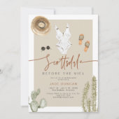 JADE Boho Wüste Cactus Scottsdale Vor dem Schleier Einladung (Vorderseite)