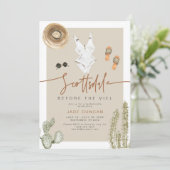 JADE Boho Wüste Cactus Scottsdale Vor dem Schleier Einladung (Stehend Vorderseite)