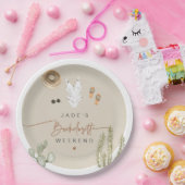 JADE Boho Wüste Cactus Scottsdale Vor dem Schleier Pappteller (Party)