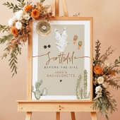 JADE Boho Wüste Cactus Scottsdale Vor dem Schleier Poster