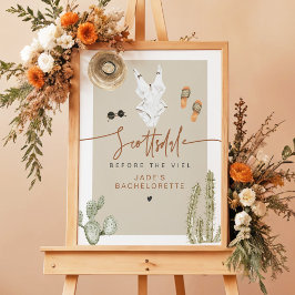 JADE Boho Wüste Cactus Scottsdale Vor dem Schleier Poster