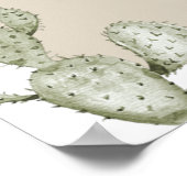 JADE Boho Wüste Cactus Scottsdale Vor dem Schleier Poster (Ecke)