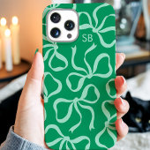 Jade Bow Monogram Case-Mate iPhone Hülle