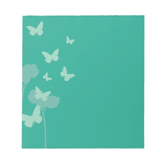 Jade Butterflies Notizblock (Vorderseite)
