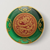 Jade Chinese New Year of the Dragon Button (Vorderseite)