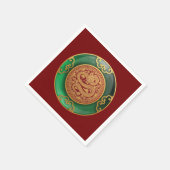 Jade Chinese New Year of the Dragon Napkins Serviette (Ecke)