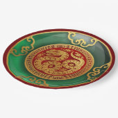 Jade Chinese New Year of the Snake Pappteller (Schrägansicht)