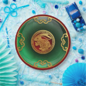 Jade Chinesisches Neujahr des Kaninchens Pappteller (Party)