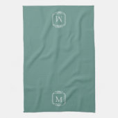 Jade | Classic Frame Monogram Geschirrtuch (Vertikal)