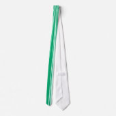 Jade Color Stripe Funky Muster Krawatte (Rückseite)