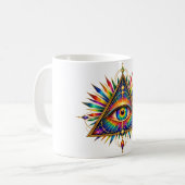 Jade Dawn Triangle Kaffeetasse (Vorderseite Links)