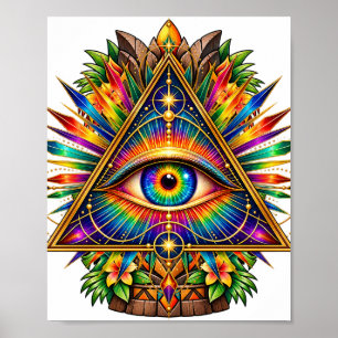 Jade Dawn Triangle Poster