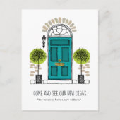 Jade Door Moving Ankündigung Postkarte (Vorderseite)