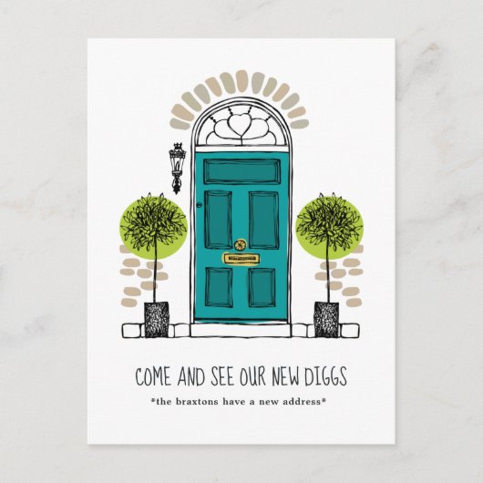 Jade Door Moving Ankündigung Postkarte (Vorderseite)