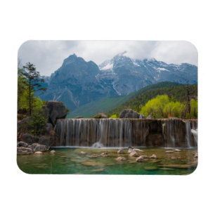 Jade-Drache-Schnee-Berg des blauer Mond-Tal-  Magnet