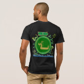 Jade-Drachen-Reise schwarz T-Shirt (Schwarz voll)