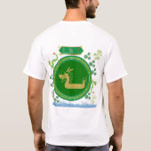 Jade-Drachen-Reise weiß T-Shirt (Rückseite)