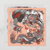 Jade Dragon and Gold Phoenix playing with a pearl (Vorne/Hinten)