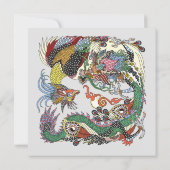 Jade Dragon and Gold Phoenix playing with a pearl (Rückseite)