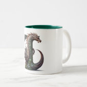 Jade Dragon Charm: Dragon Niedlich Cup - Typ J Zweifarbige Tasse (VorderseiteRechts)