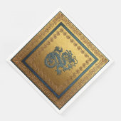 Jade Dragon Dinner Paper Napkins Serviette (Ecke)
