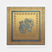 Jade Dragon Luncheon Paper Napkins Serviette (Vorderseite)
