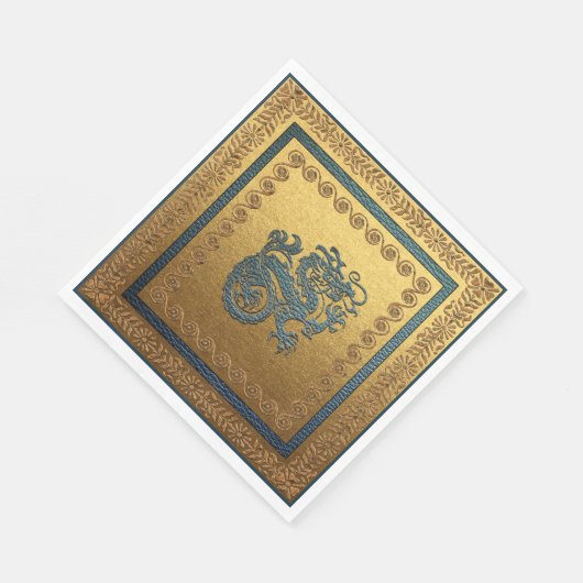 Jade Dragon Luncheon Paper Napkins Serviette (Ecke)