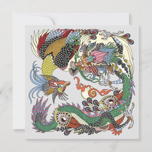 Jade Dragon und Gold Phoenix spielen mit einer Per (Vorderseite)