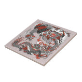 Jade Dragon und Gold Phoenix spielen mit einer Per Fliese (Seite)