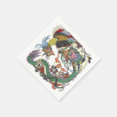 Jade Dragon und Gold Phoenix spielen mit einer Per Serviette (Ecke)
