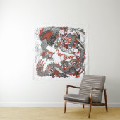 Jade Dragon und Gold Phoenix spielen mit einer Per Wandteppich (Beispiel)