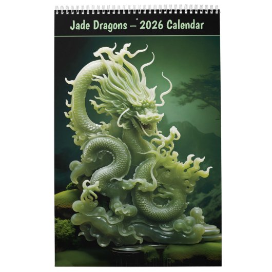 Jade Dragons – 2026 Calendar Kalender (Titelbild)