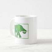 Jade-Elefant-Tasse Jerry grüne Kaffeetasse (Vorderseite Links)