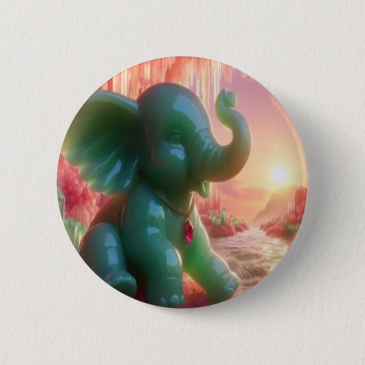 Jade Elephant Button (Vorderseite)