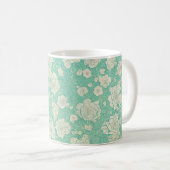 Jade Garden Floral Mug - Japanese Elegance Kaffeetasse (VorderseiteRechts)