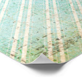 Jade Giraffe & Owl Art Poster (Ecke)