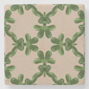 Jade-Gitter in Beige Steinuntersetzer