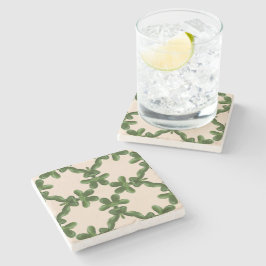 Jade-Gitter in Creme Steinuntersetzer