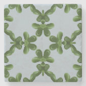 Jade-Gitter in klarem Wasser Steinuntersetzer (Vorderseite)