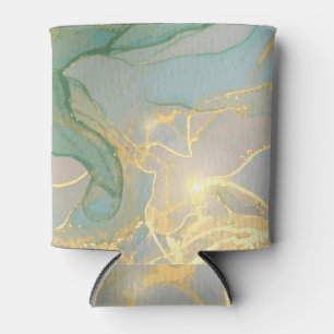 Jade, goldene Marmorstruktur, abstrakter Hintergru Dosenkühler